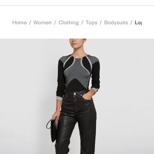 Woldford black logo True body bodysuit